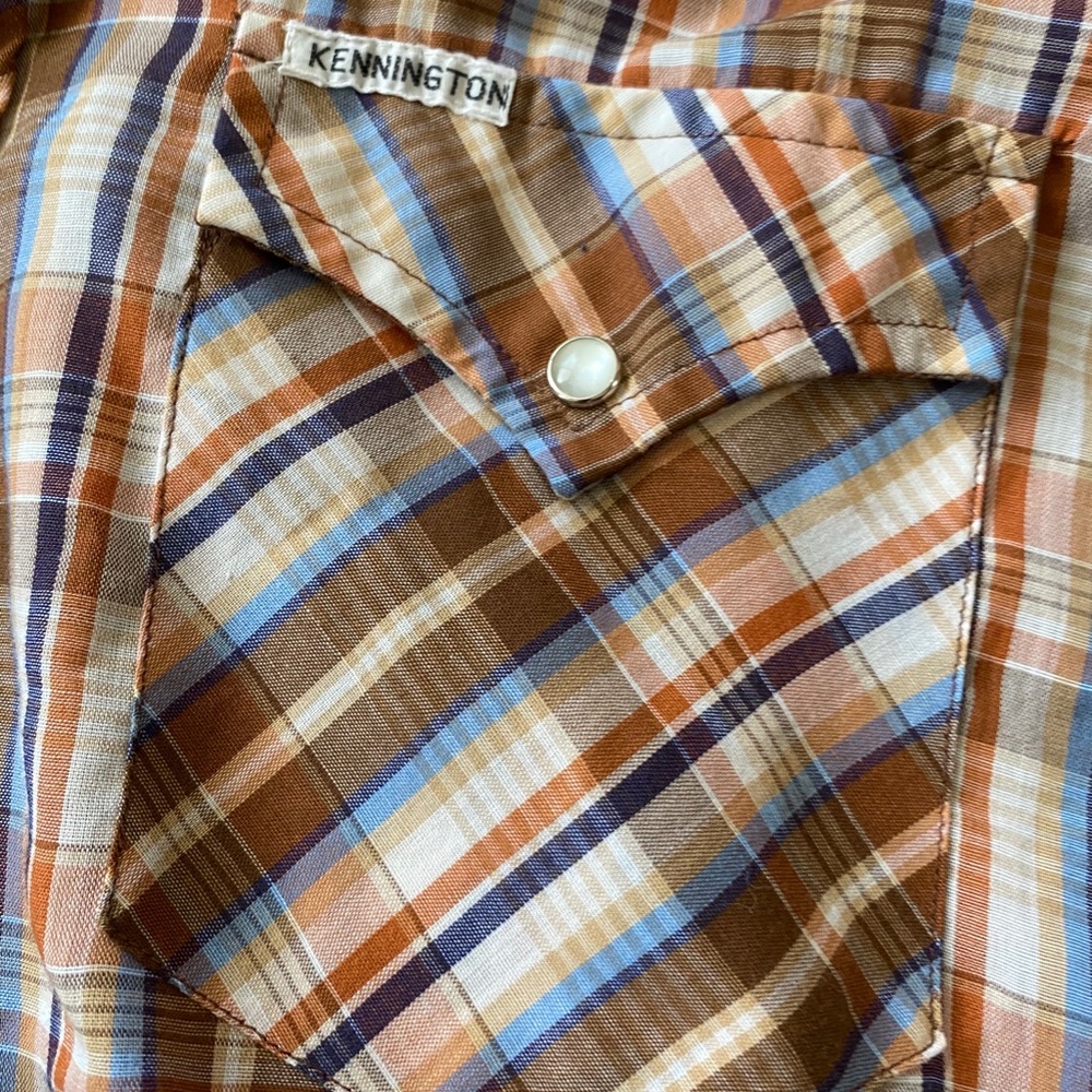 Vintage Pearl Snap old cowboy shirt